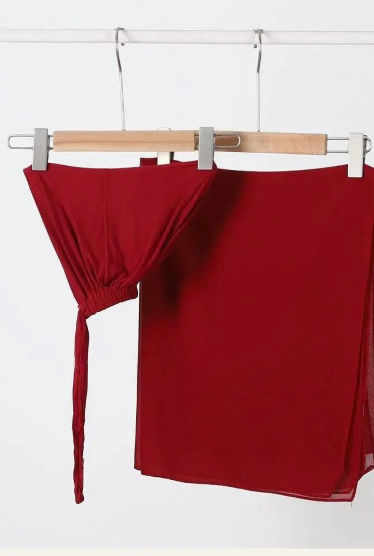 Hijab with matching undercap