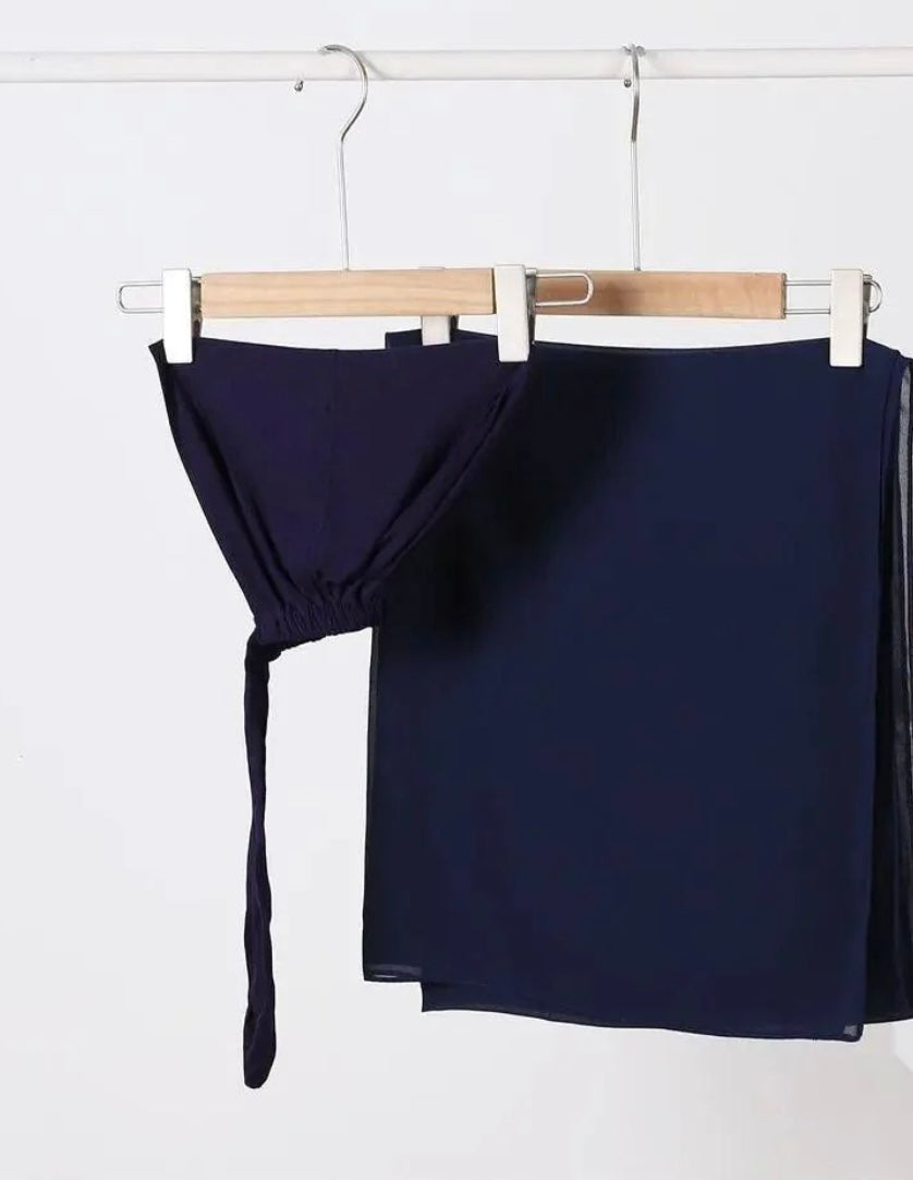 Hijab with matching undercap