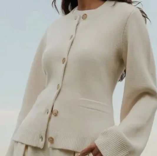 Hourglass Silhouette knit cardigan