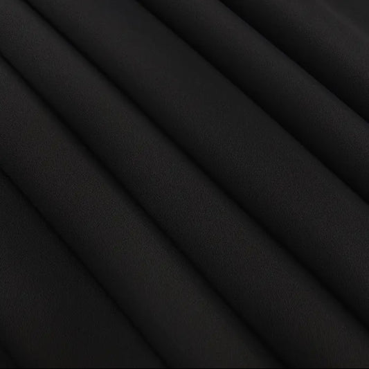 Non-see through black chiffon hijab