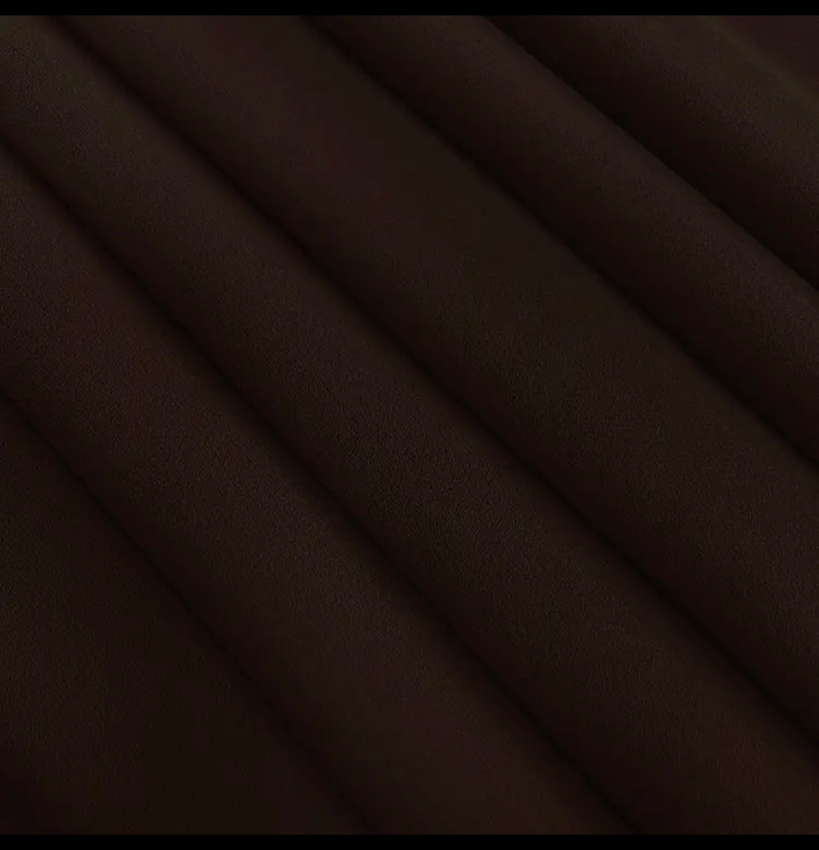 Non-see through Chiffon brown hijab