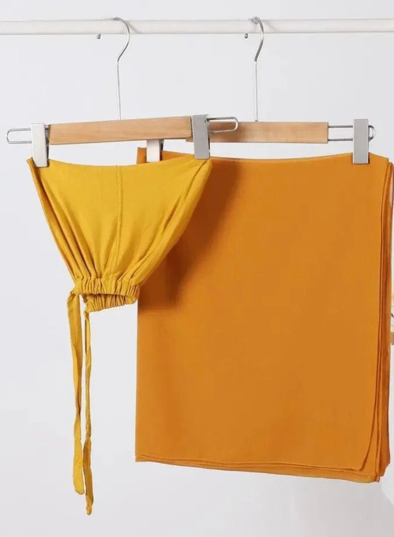 Hijab with matching undercap