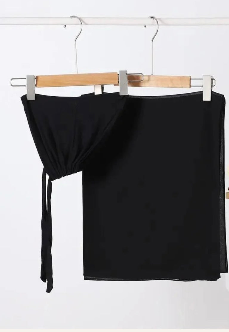 Hijab with matching undercap