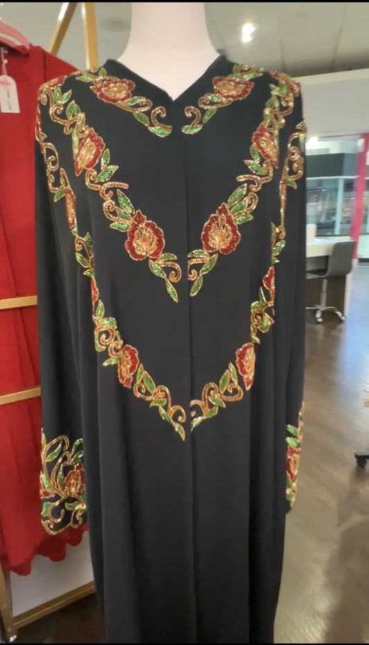 Dubai embroidered abaya