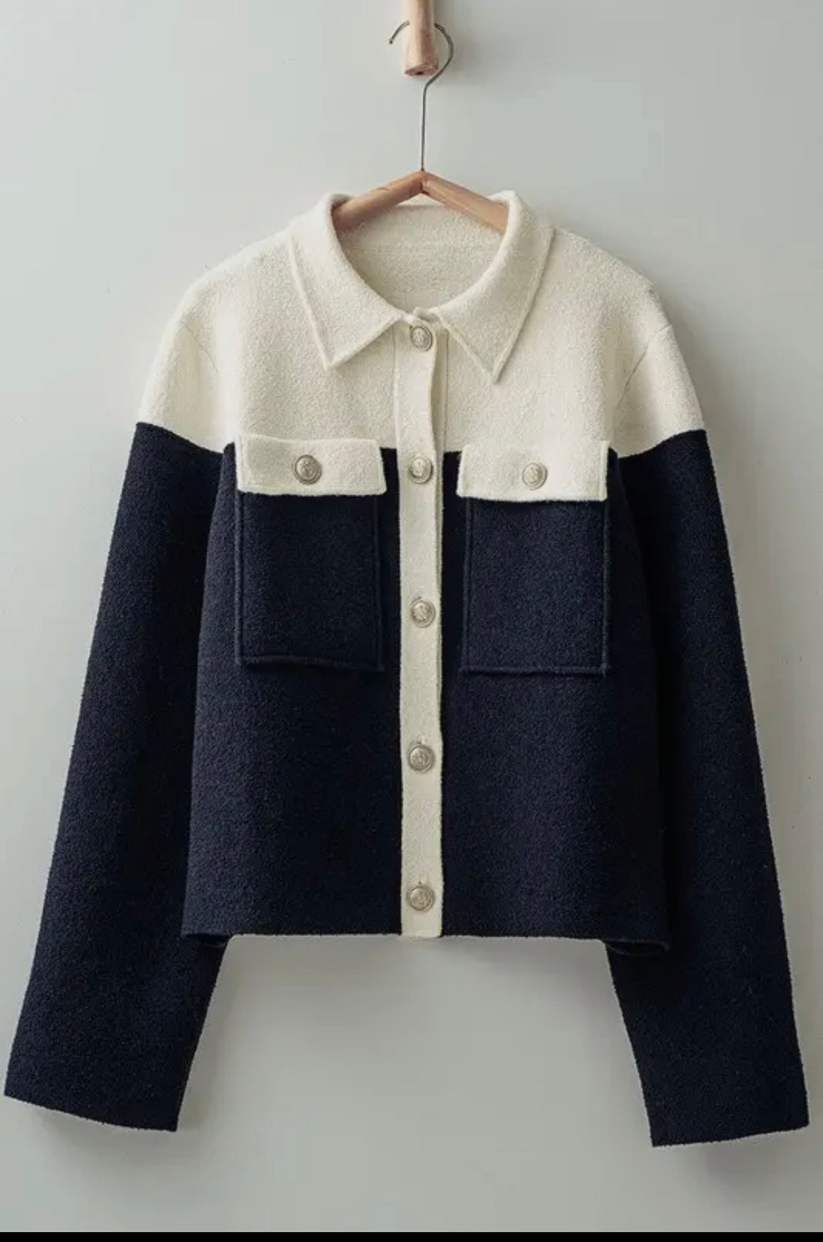 Due Lati Coat - Embellished Button Detailing