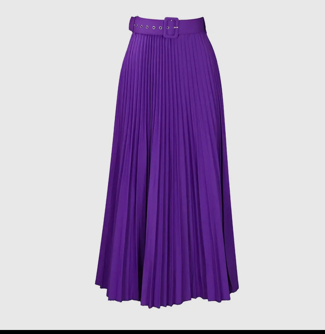 Belted High-waisted Skirt