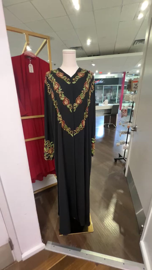 Dubai embroidered abaya