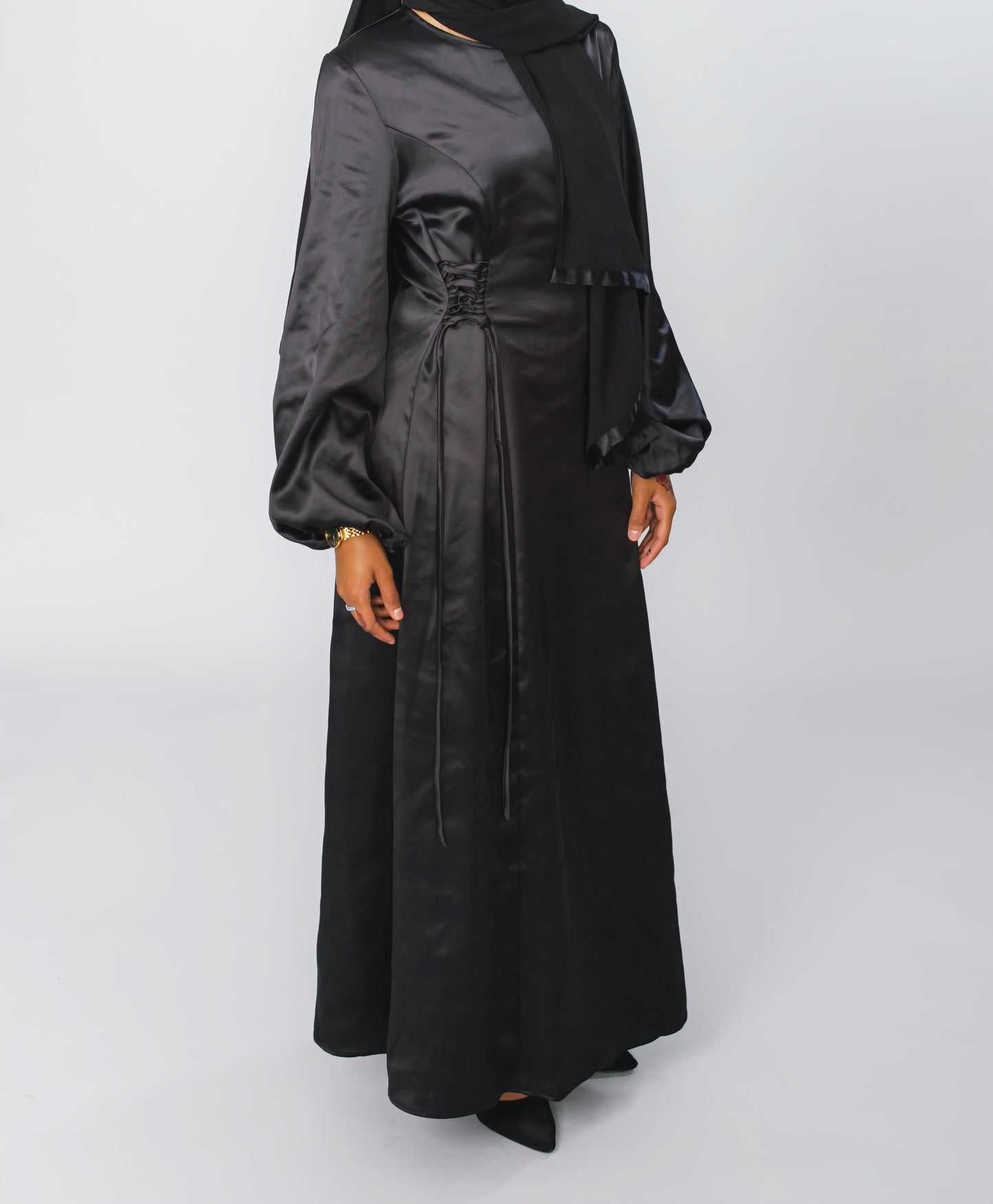 Modest Satin Dress