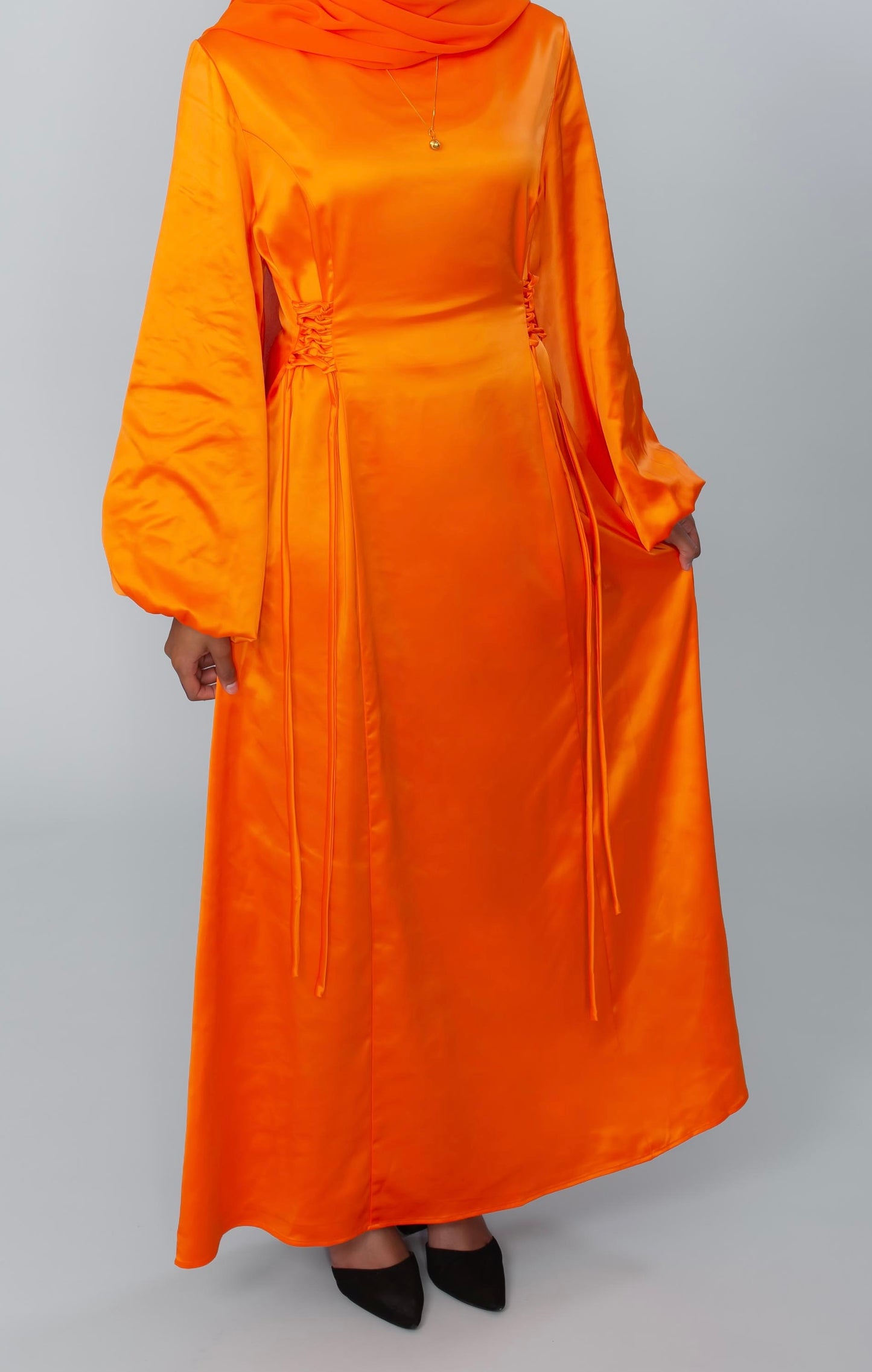 Modest Satin Dress